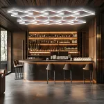 Профильный составной сотовый светодиодный светильник SOTO ZT6137 345W 6500К L69 от ImperiumLoft