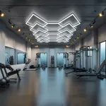 Профильный составной сотовый светодиодный светильник SOTO ZT6137 345W 6500К L69 от ImperiumLoft