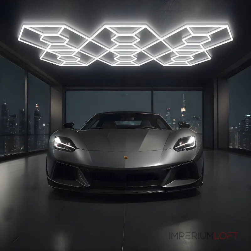 Профильный составной сотовый светодиодный светильник SOTO ZT6138 512W 6500К L93 от ImperiumLoft