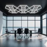 Профильный составной сотовый светодиодный светильник SOTO ZT6138 512W 6500К L93 от ImperiumLoft