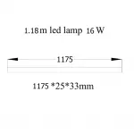 Светодиодный потолочный светильник SOTO 16W 6500K L117.5 от ImperiumLoft