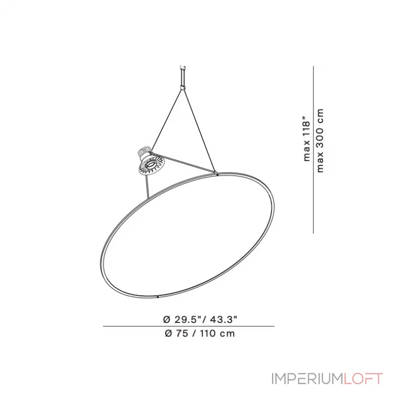 Подвесной светильник Zoi D50 Silver от ImperiumLoft