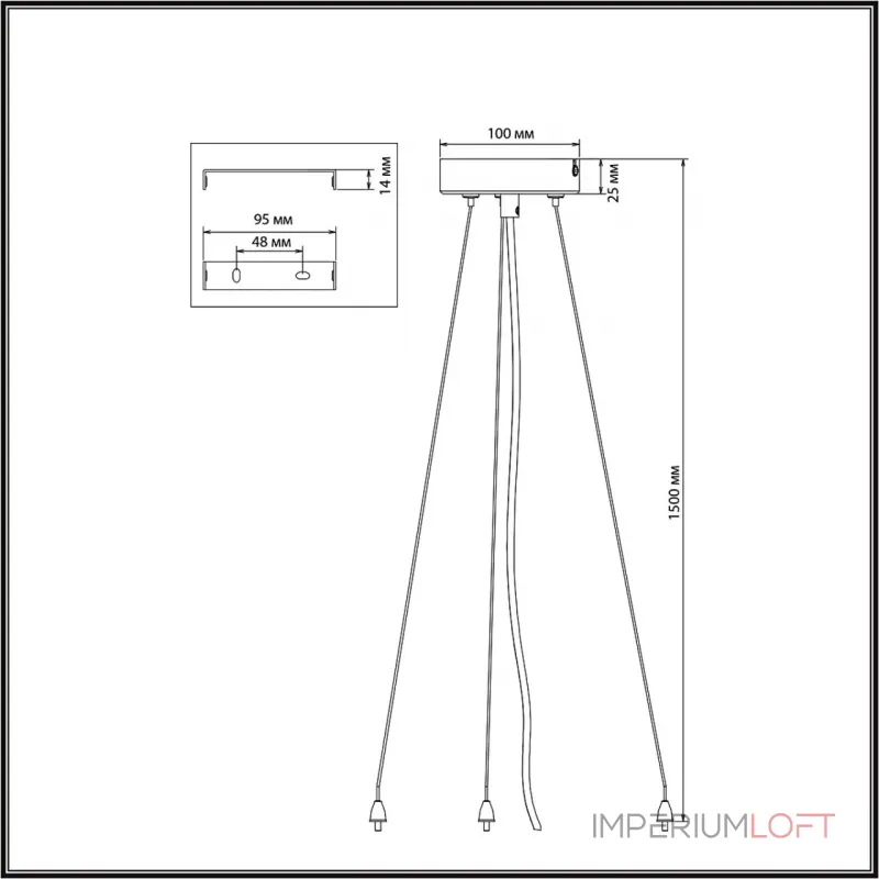 Подвесное крепление Сонекс 8221/1T от ImperiumLoft Подвесное крепление Сонекс 8221/1T от ImperiumLoft