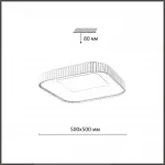 Потолочный светильник Сонекс Avra led 70вт 500х500 8243/2W от ImperiumLoft