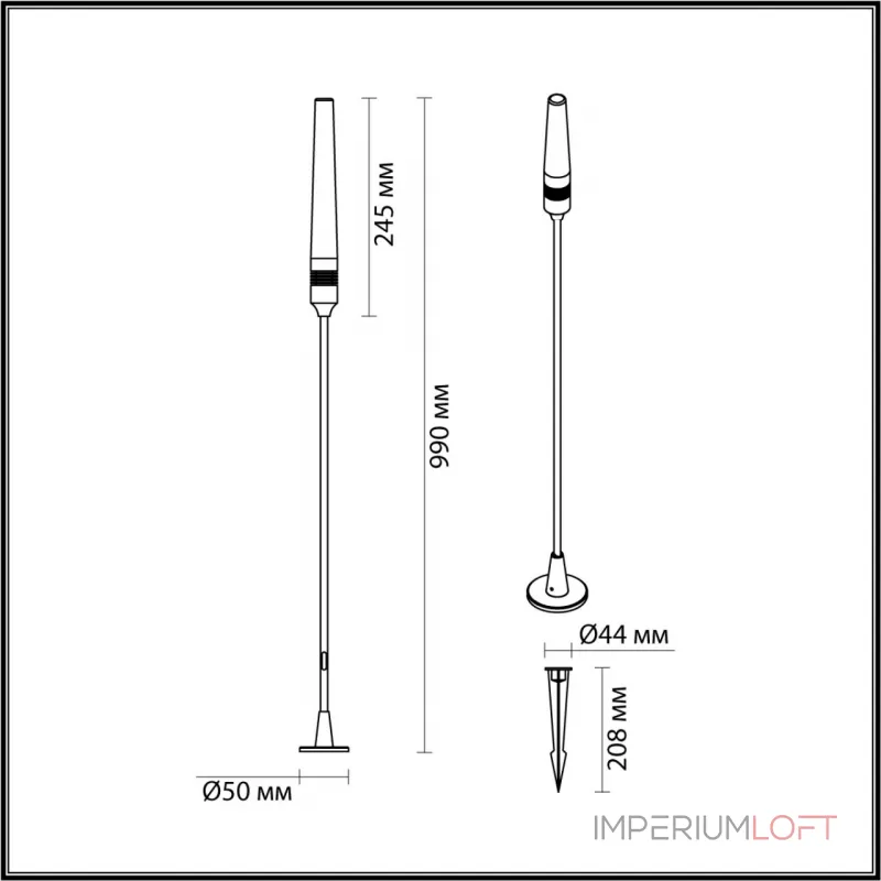 Уличный светильник Odeon Light Nature 7767/56L от ImperiumLoft Уличный светильник Odeon Light Nature 7767/56L от ImperiumLoft