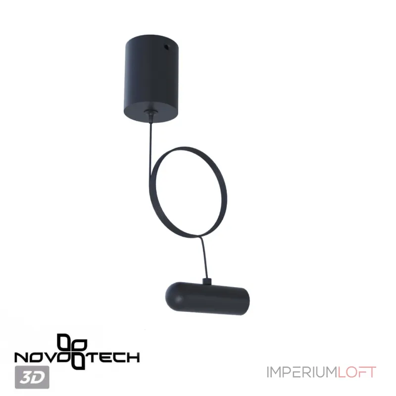 База накладная для ввода питания с заглушкой и проводом-подвесом Novotech Konst 6643/10WL от ImperiumLoft