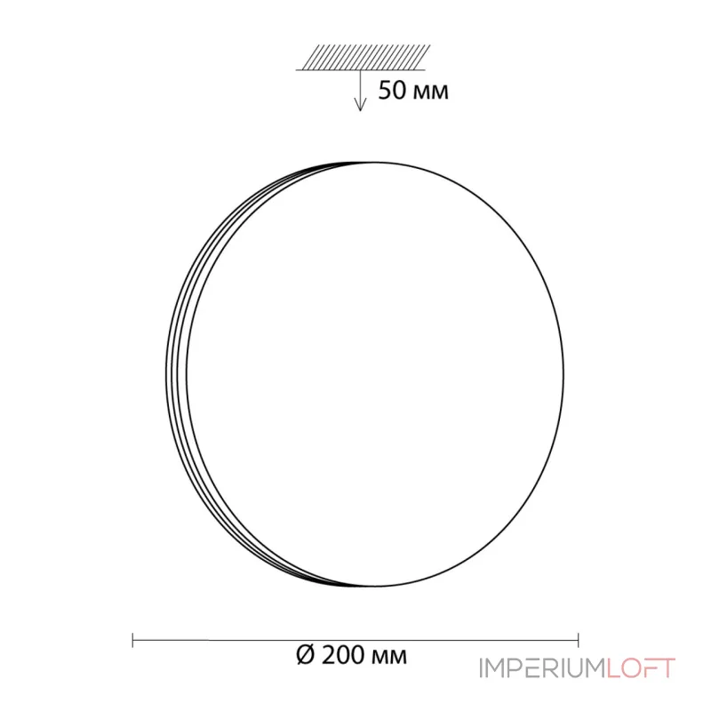 Настенно-потолочный светильник Сонекс Mini 3015/AL от ImperiumLoft