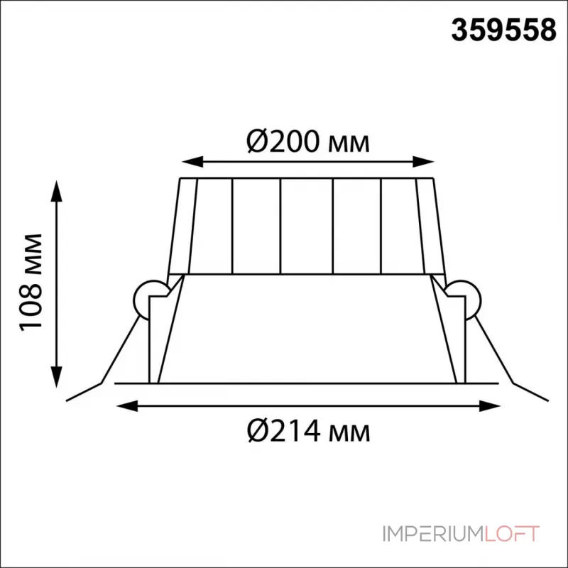 Встраиваемый светодиодный светильник с переключателем цветовой температуры Novotech Wir 359558 от ImperiumLoft