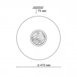 Накладной светильник Sonex Lazana 2074/DL Цвет арматуры хром Цвет плафонов белый от ImperiumLoft