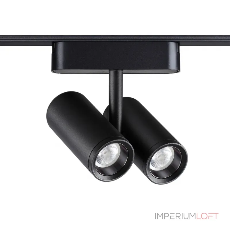 Трековый светильник SMAL Novotech SHINO NT23 051 359108 IP20 LED 4000K 2*8W 48V 1360Лм SMAL Чёрный от ImperiumLoft