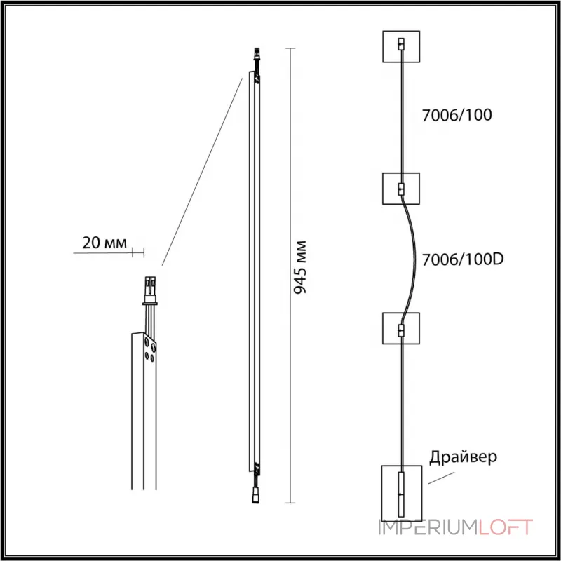 Настенный светильник Odeon Light Hightech 7753/18L от ImperiumLoft