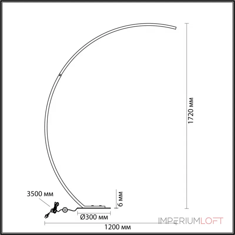 Напольный светильник Lumion LEDIO LN23 043 5676/21FL LED 21W 3000-6000K 820Лм 220V WES Белый от ImperiumLoft