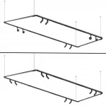 База накладная для ввода питания с гибким угловым соединителем и проводом-подвесом Novotech Konst 6643/6CL от ImperiumLoft