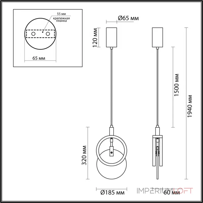 Подвесной светильник Odeon Light Hightech 5422/17L