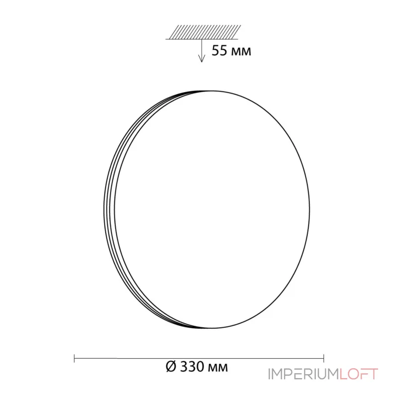 Настенно-потолочный светильник Сонекс Mini 3016/CLN от ImperiumLoft