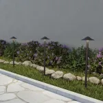 Светильник ландшафтный IP65 LED 7W 4000K 175-265V FUNG 359302 STREET NT24 000 Черный от ImperiumLoft