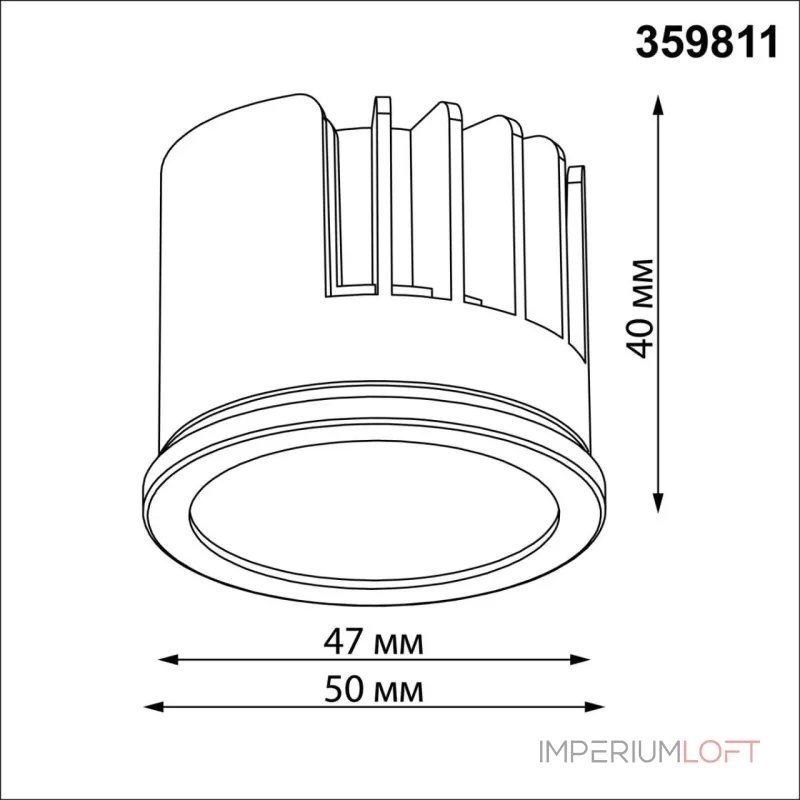 Модуль светодиодный в комплекте с драйвером Novotech Diod 359811 от ImperiumLoft