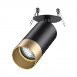 Светильник встраиваемый IP20 GU10 9W 220V SLIM 370875 SPOT NT22 310 Черный Золотой от ImperiumLoft