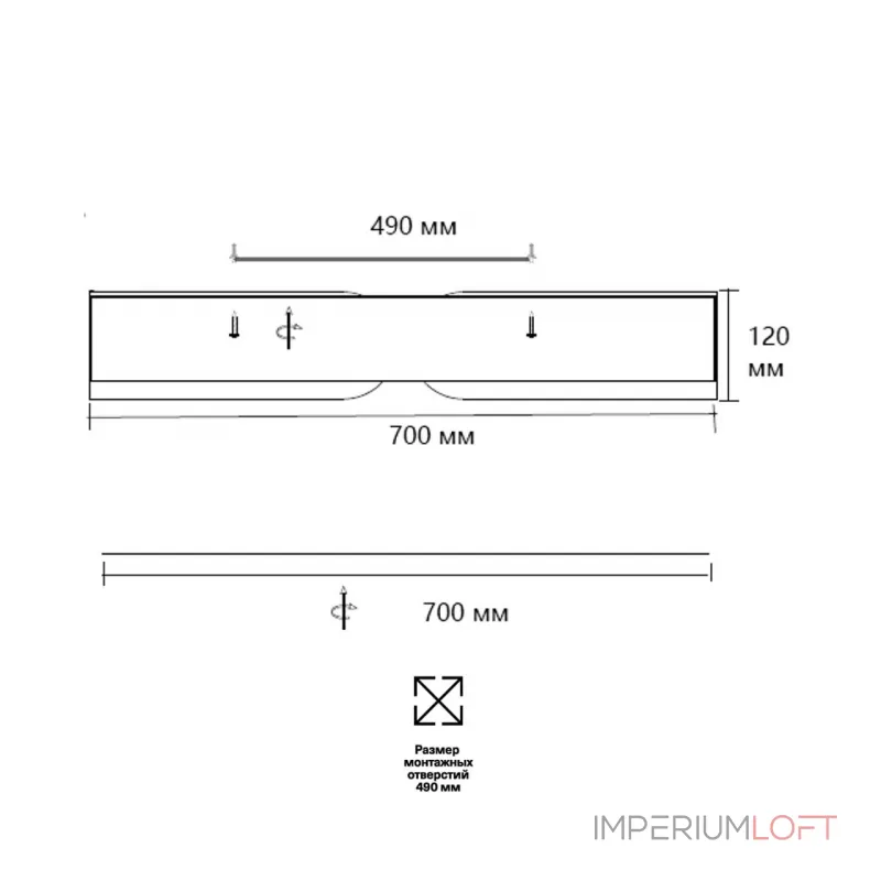 Потолочный светильник Сонекс Avra led 120вт ø700 8147/1Т от ImperiumLoft