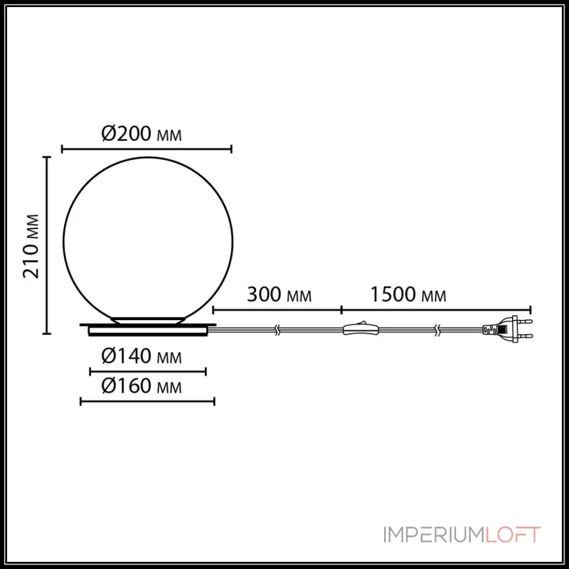 Настольный светильник Odeon Light Magia 7109/1TL от ImperiumLoft