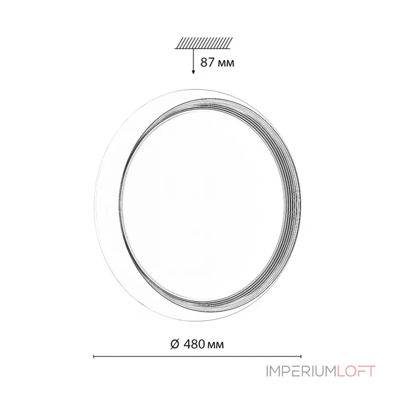 Настенно-потолочный светильник Сонекс Pale 70вт ø480 8106/8 от ImperiumLoft Настенно-потолочный светильник Сонекс Pale 70вт ø480 8106/8 от ImperiumLoft