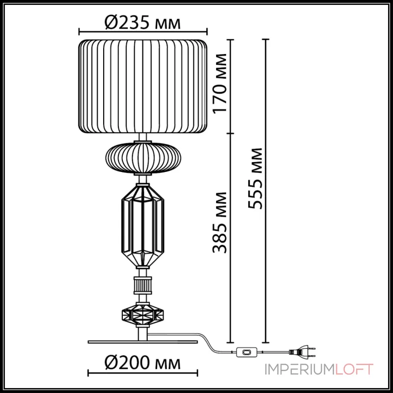 Настольная лампа Odeon Light Terra 5414/2TA от ImperiumLoft