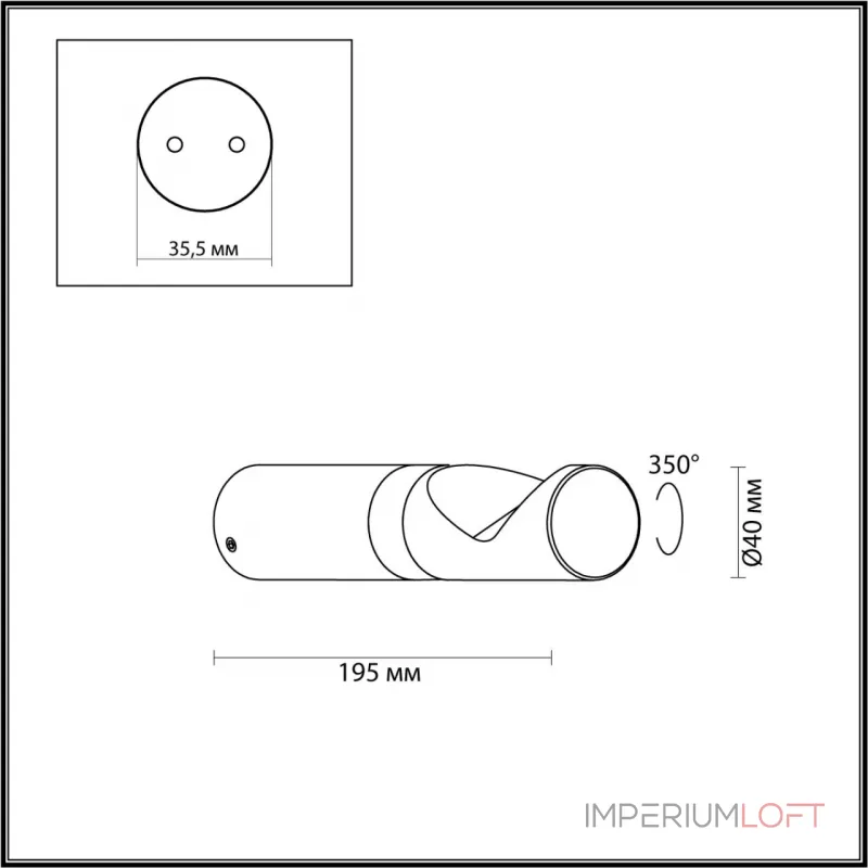 Настенный светильник Odeon Light Nature 7770/56L от ImperiumLoft