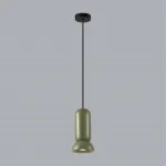 Подвесной светильник Odeon Light PENDANT ODL24 315 5054/1B GU10 LED 4W KERAMA Зелёный