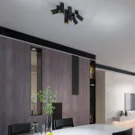 Светильник накладной IP20 GU10 50W 220V MAIS 370757 OVER NT21 244 Черный от ImperiumLoft