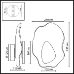 Настенный светильник Odeon light L-vision 5460/12WLA от ImperiumLoft