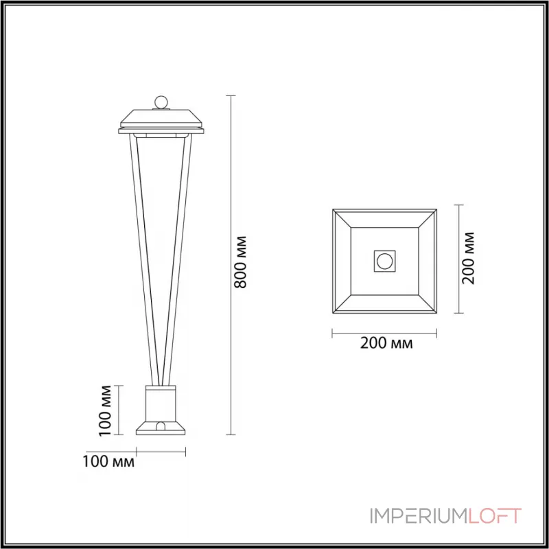 Уличный светильник Odeon Light Nature 7718/52L от ImperiumLoft