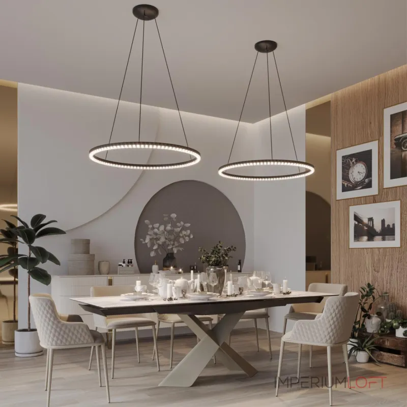 Светильник подвесной диммир. со сменой цв. температуры (управл. - пульт ДУ или прилож. Smart Life) Novotech Monile 359711 от ImperiumLoft