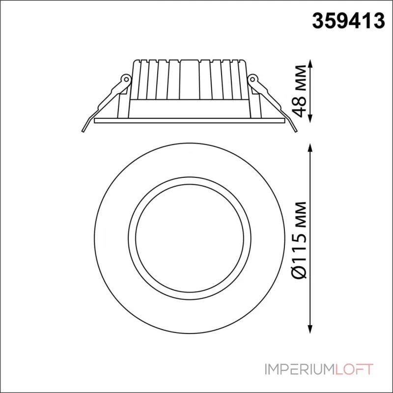 Встраиваемый светодиодный светильник Novotech Spot 6651/1WL от ImperiumLoft Встраиваемый светодиодный светильник Novotech Spot 6651/1WL от ImperiumLoft