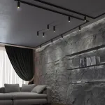 Светильник трековый однофазный двухжильный IP20 GU10 9W 220V SLIM 370863 PORT NT22 092 Черный Золотой от ImperiumLoft