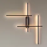 Настенный светильник Odeon Light L-VISION ODL20 197 3890/36WLP LED 3000K/4000K (перекл. ч/з тумблер) 36W 220V RUDY Чёрный от ImperiumLoft