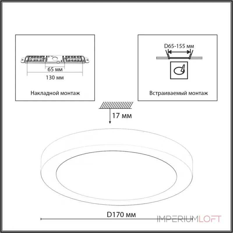 Светильник потолочный Сонекс Mitra led 7788/12L от ImperiumLoft