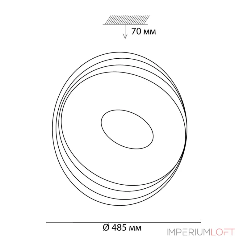 Настенно-потолочный светильник Сонекс Color 3027/EL от ImperiumLoft