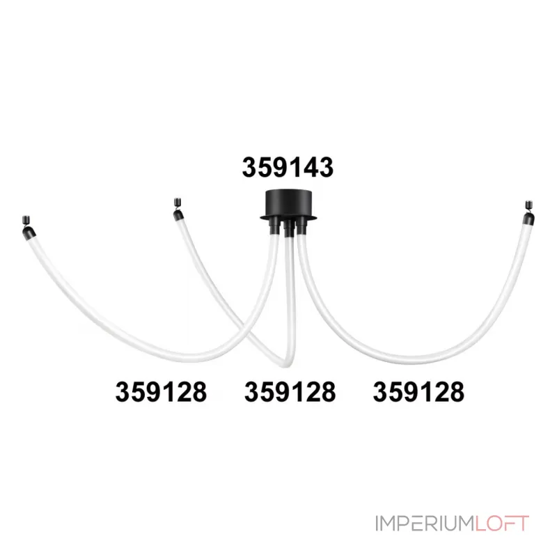 База для накладного монтажа светильников 359128-359133 RAMO Novotech KONST NT23 191 359143 IP20 40-120W 170-265V RAMO от ImperiumLoft