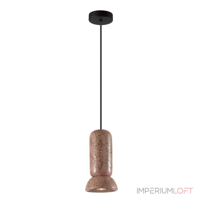 Подвесной светильник Odeon Light PENDANT ODL24 315 5054/1C GU10 LED 4W KERAMA Розовый Подвесной светильник Odeon Light PENDANT ODL24 315 5054/1C GU10 LED 4W KERAMA Розовый