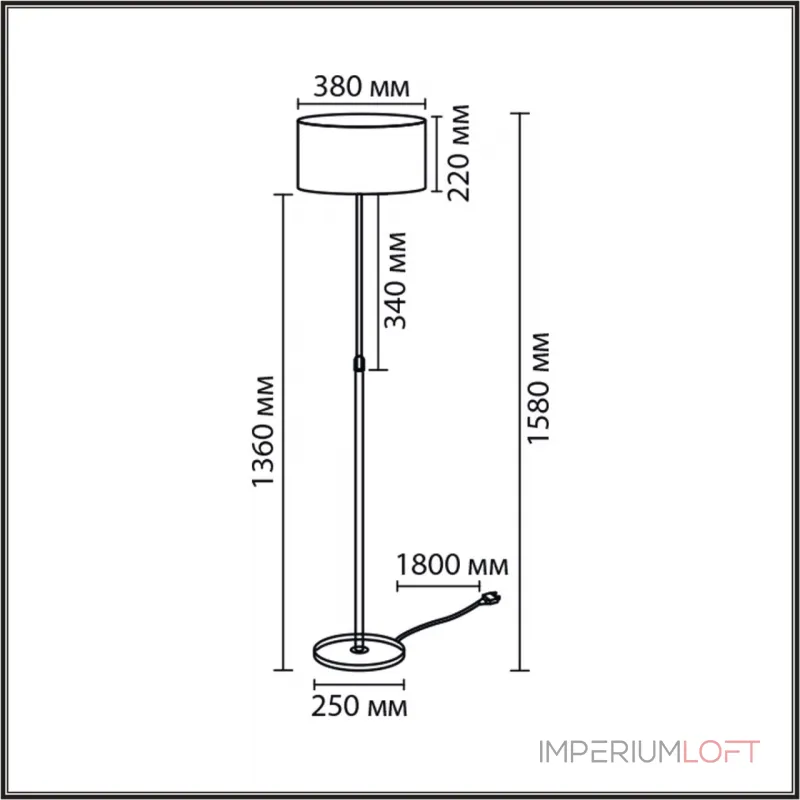 Торшер Lumion Classi 8358/1F от ImperiumLoft