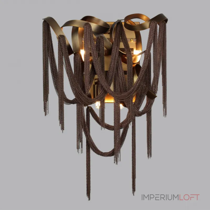 Настенный светильник Odeon Light HALL ODL24 397 5066/4W G9 4*40W CHAINY Коричневый от ImperiumLoft