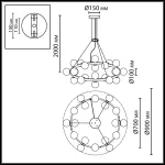 Подвесной светильник Odeon Light Magia 7109/24 от ImperiumLoft