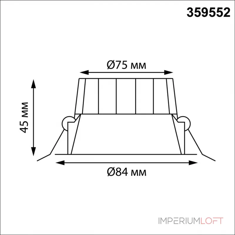 Встраиваемый светодиодный светильник с переключателем цветовой температуры Novotech Wir 359552 от ImperiumLoft Встраиваемый светодиодный светильник с переключателем цветовой температуры Novotech Wir 359552 от ImperiumLoft