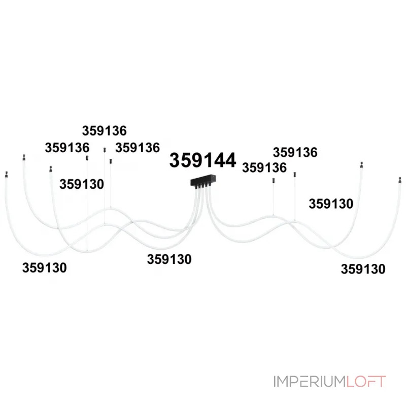 База для накладного монтажа светильников 359128-359133 RAMO Novotech KONST NT23 190 359144 IP20 70-200W 170-265V RAMO от ImperiumLoft