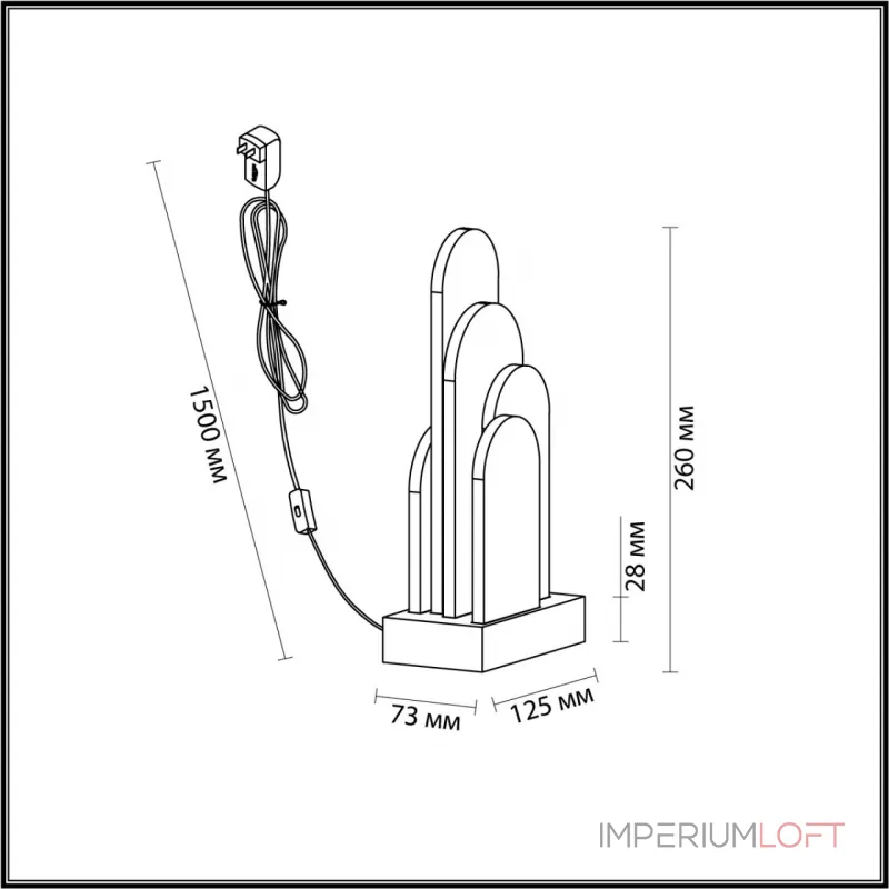 Настольная лампа Odeon Light Hightech 7067/36L от ImperiumLoft
