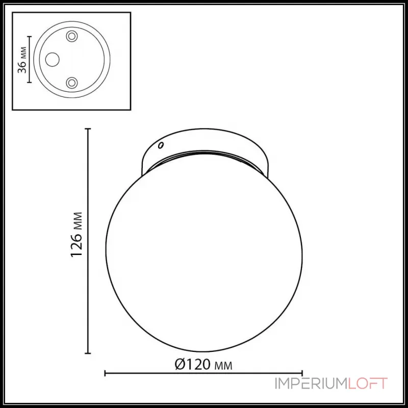 Потолочный светильник Odeon light Nature 7124/1C от ImperiumLoft