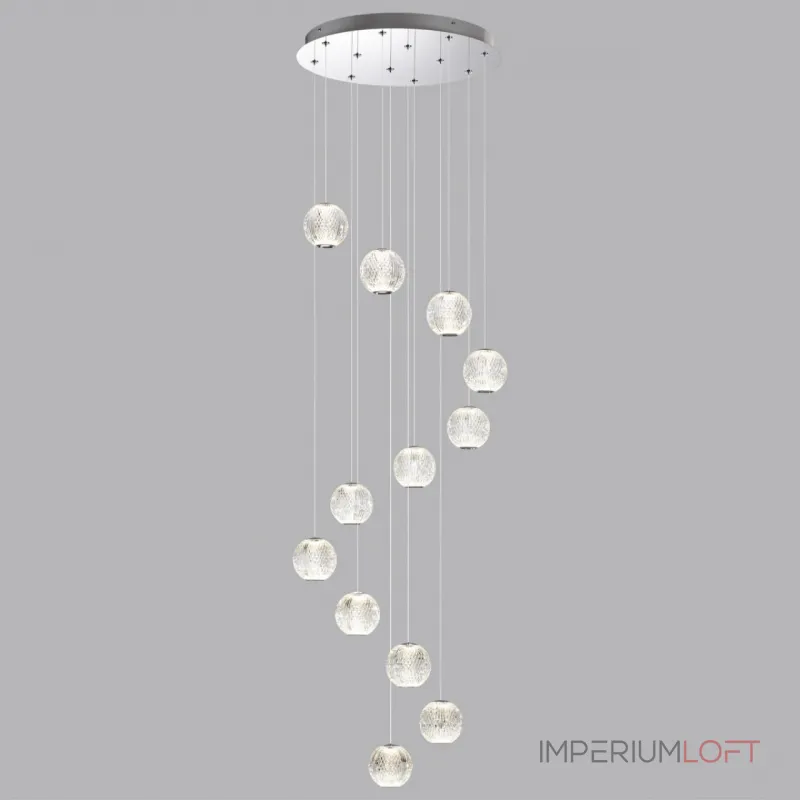 Подвесная люстра Odeon Light L-VISION ODL24 459 5007/56L LED 56W 4000K 4711лм CRYSTAL 