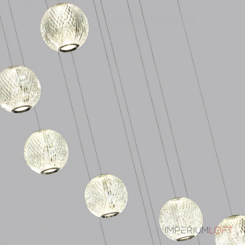 Подвесная люстра Odeon Light L-VISION ODL24 459 5007/56L LED 56W 4000K 4711лм CRYSTAL 