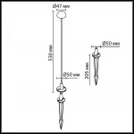 Уличный светильник Odeon Light Nature 7122/4GL от ImperiumLoft