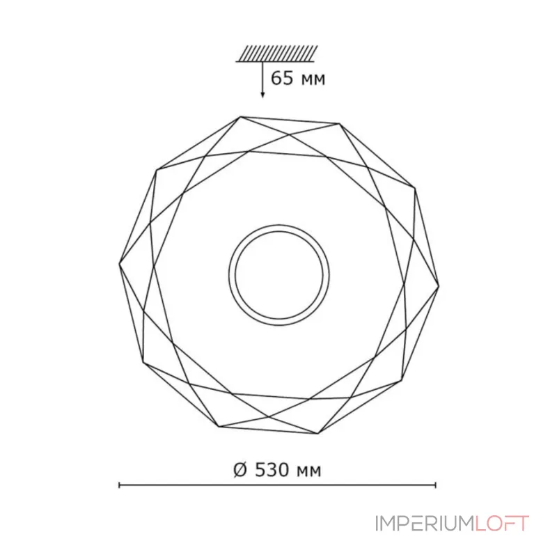 Настенно-потолочный светильник Сонекс Pale 2057/EL от ImperiumLoft
